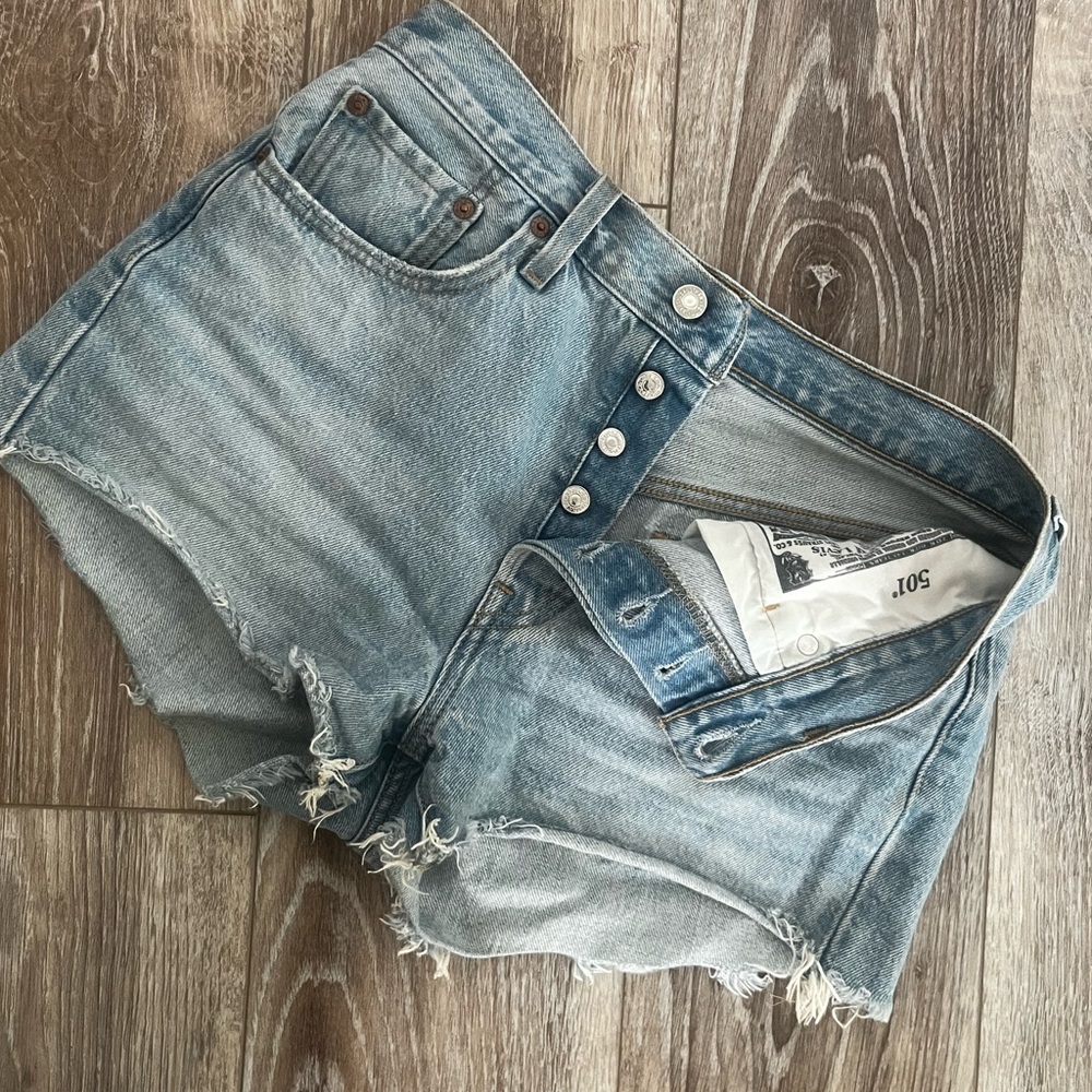 Levi’s 501 Lightwash Denim Cutoff Shorts - Women's